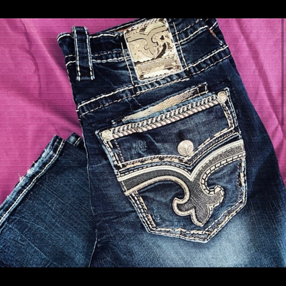 Mens rock revival jeans